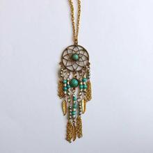 Dream-catcher Pendent Gold Chain Necklace