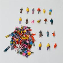 200pcs 1:150  scale train building people Painted Model Train Passenger People Figures