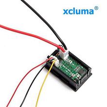 xcluma Digital Voltmeter Ammeter Dc 0-100V 10A Dual Led Red Blue