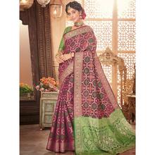 Stylee Lifestyle Purple Patola Silk Jacquard Saree (1739)