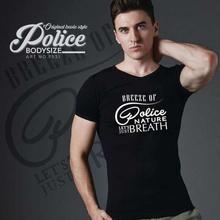 Police F531 Bodysize V-Neck Cotton T-Shirt - Black