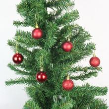 Dark Red Ball For Christmas Decoration 24 Pcs