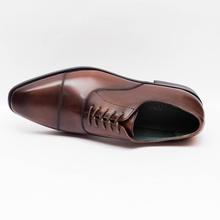 Kapadaa: Gallant Gears Coffee Leather Lace Up Formal Shoes For Men – (8005-1)