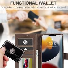 Leather Flip Wallet Hybrid Case Cover For iPhone 15 14 13 12 Pro Max 11 XR X for iPhone 12 13 Pro XS Max Luxury Protective Shell