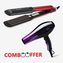 COMBO Professional Kemei KM-531 Hair Straightener & Mozer hair Dryer