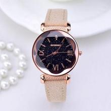 New Fashion Gogoey Brand Rose Gold Leather Watches Women ladies casual