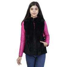 Purple/Black Hooded Jacket For Women