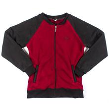 Lugaz Red & Black Bomber Style Fleece Jacket for Men