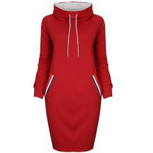 Autumn Women Sweatshirt dress Slim Long sleeve Turtleneck