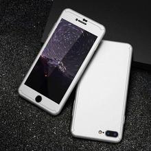 360 Protective Case For iPhone 6 6S 7 8 Plus 5 5S SE X Tempered