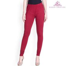 Sheetal Maroon Solid Churidar Leggings For Women