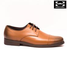 Kapadaa: Caliber Shoes Leather Tan Brown Lace Up Formal Shoes For Men – ( K 418 L)