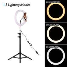 26cm Selfie Led Ring Light With 10 Fit Tripod Stand, Cell Phone Holder