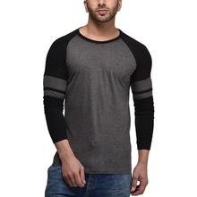 Cenizas Men's Full Sleeves Dual Tone Round Neck Tshirt/T-Shirt