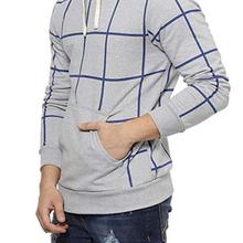 Campus Sutra Full Sleeve Checks Design Men's Sweatshirt