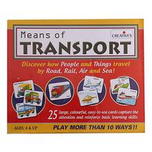 Creative Educational Aids Means Of Transport Cards Game - Red