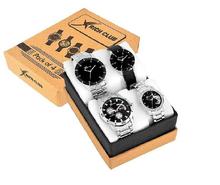 Rich Club Analogue Dial Men And Women Couple Watch Combo Of 4