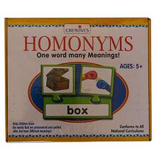 Creative Educational Aids Homonyms One Word Many Meanings Puzzle Game- Multicolored