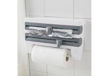 Multifunctional Wall Mounted  Aluminum Foil Paper Tissue Towel Holder & Dispenser