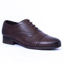 Caliber Shoes Coffee Lace Up Formal Shoes For Men - ( P 518 C)