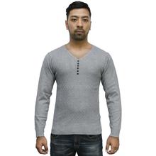 Textured V-Neck Sweater For Men