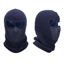 Winter Airflow Full Face Balaclava Mask With Fleece Inside - Blue