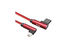 PTron Solero USB To Micro USB Data Cable – L Shape Sync Charging Cable For All Android Smartphones (Red)