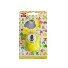 Yellow Christmas Tree Shaped Craft Punch For Kids - Small