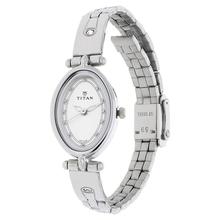 Titan Silver Dial Analog Watch For Women-2418SM02