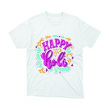 Happy Holi Colorful Printed T- Shirt For Kids