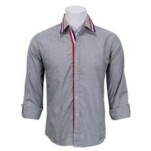 Men's Grey Slim Fit Casual Shirt