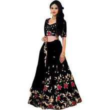 Shree Radhe Enterprise Women's Embroidered Semi Stitched