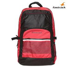 Fastrack Red/Black Striped Casual Backpack For Men - A0652NRD01