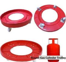 Round Gas Cylinder Trolley