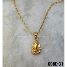 Lord Ganesh Golden Locket C1 (Locket Only)