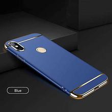 Three Piece Design Case For Mi S2 - Blue/Gold