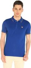Fila Blue Men Sleeve Stripe Polo T-shirt -12006185