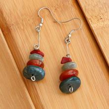 Multicolored Layered Drop Earrings For Women