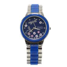 Blue Round Dial Analog Watch For Women