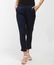 AURELIA Navy Blue Solid Pants For Women (18AUA60015-200195)