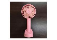 USB rechargeable Mini portable handheld desktop portable fan (with mobile phone holder)