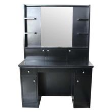 Sunrise Furniture D3 Seesau Wood Dressing Table With Mirror & Drawer - Black