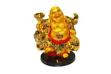 Golden laughing Buddha