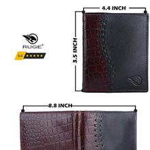 Ruge Brown and Black Wallet for Men Leather