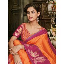 Stylee Lifestyle Blue Art Silk Jacquard Saree (1704)