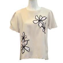 Beige Flower Design Top For Women