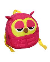 Peach/Yellow Owl Designed Bag For Kids