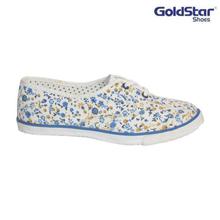 Goldstar Blue/Yellow Printed PINWHEEL Casual Shoes For Women