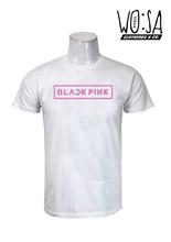 Black Pink Logo Print T-shirt