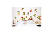 Funny Comics Cool Frog Sticker Wall Decals